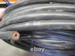 1/0 AWG WELDING CABLE WIRE SAE J1127 COPPER BATTERY SOLAR BLACK 47 ft