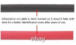 1/0 Gauge AWG Welding/Battery Cable Black & Red (10 FEET OF EACH COLOR)