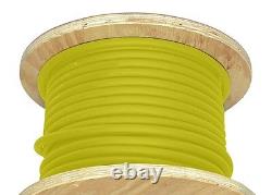 100' 4/0 AWG Class K Copper Welding Cable Yellow 600V
