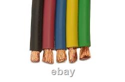 100' 4/0 AWG Class K Copper Welding Cable Yellow 600V