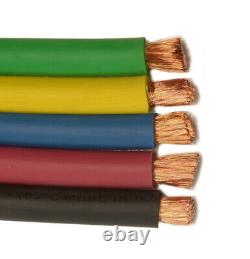 100' 4 AWG Welding Cable Class K Flexible EPDM Jacket Red 600V