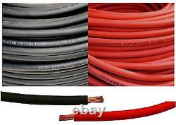 2 Gauge 2 AWG Red & or Black Welding Battery Cable + Cable Lugs + Heat Shrink