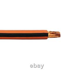 250' 1 AWG Ultra Flex Rugged Jacket Welding Cable Orange 600V