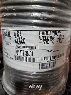250 FT 4 AWG WELDING CABLE BATTERY LEADS Gauge Copper Solar Carol Brand USA 4GA