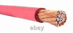 4/0 AWG Flex-A-Prene Welding/Battery Cable Red Made in USA (20 FEET)