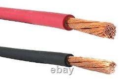 #4 Gauge AWG Welding/Battery Cable Black & Red (25 FEET OF EACH COLOR)