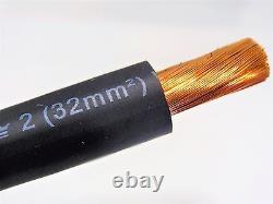 40' Ft Excelene 2 Awg Gauge Welding & Battery Cable Black Made In USA Copper