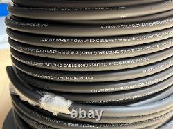 50' Southwire USA #2 2AWG 600V Flexible Copper Welding Battery Cable Wire Black