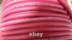 500 FT 6 gauge AWG EXCELENE EPDM 105c WELDING CABLE RED MADE IN USA