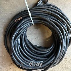 Black Flexible Welding Cable 1/0 AWG, 600V, 125ft, With Stinger