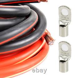Car Solar RV Inverter Welding Power Wire 1/0 Gauge AWG Battery Cable Copper Lugs
