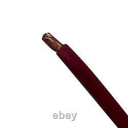 DEKA 04700 Red Welding Cable 4 AWG 100 FT 600 Volt 100% Copper USA Made