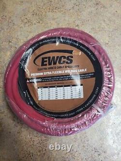 EWCS 2 AWG Premium Extra Flexible Welding Cable 600 VOLT COMBO PACK BLACK+RED
