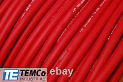 WELDING CABLE 1/0 AWG RED 40' FT BATTERY LEADS USA NEW Gauge Copper Solar