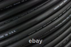 WELDING CABLE 2/0 500' 250'BLACK 250'RED FT BATTERY USA Gauge Copper AWG Solar