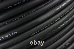 WELDING CABLE 2/0 AWG 40' 20'BLACK 20'RED FT BATTERY USA Gauge Copper AWG Solar