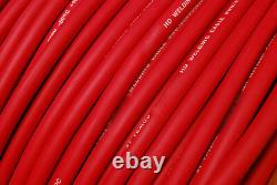 WELDING CABLE 2 AWG 250' 125'BLACK 125'RED FT BATTERY USA NEW Gauge Copper Solar
