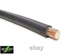 WELDING CABLE 3/0 BLACK 75 FT BATTERY LEADS USA NEW Gauge Copper AWG 600V SAE