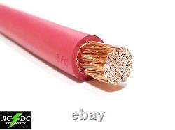WELDING CABLE 3/0 RED 20 ft BATTERY LEADS USA NEW Gauge Copper AWG 600V SAE