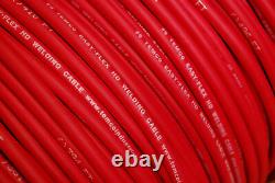 WELDING CABLE 6 AWG 500' 250'BLACK 250'RED FT BATTERY USA NEW Gauge Copper Solar