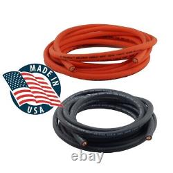 WeldingCity USA-made 1-AWG Heavy Duty Welding Cables Black Orange US Seller